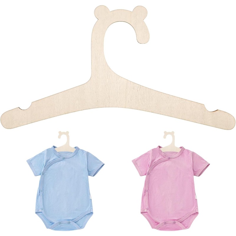 Baby Nursery Girl Room - Baby Clothes Rack Cute Bear Wooden