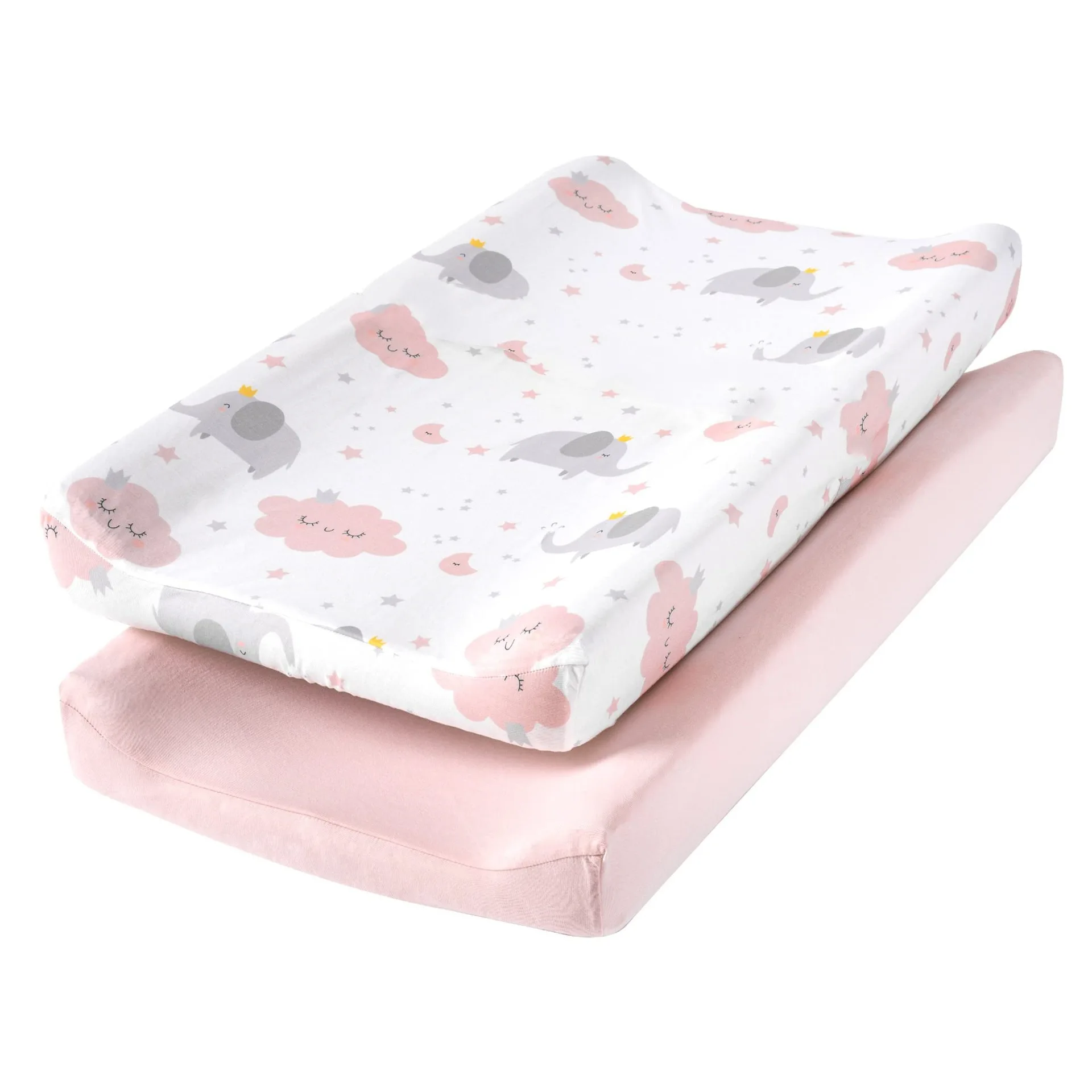 Changing Table Topper - 2Pc Baby Changing Pad Cover, Soft