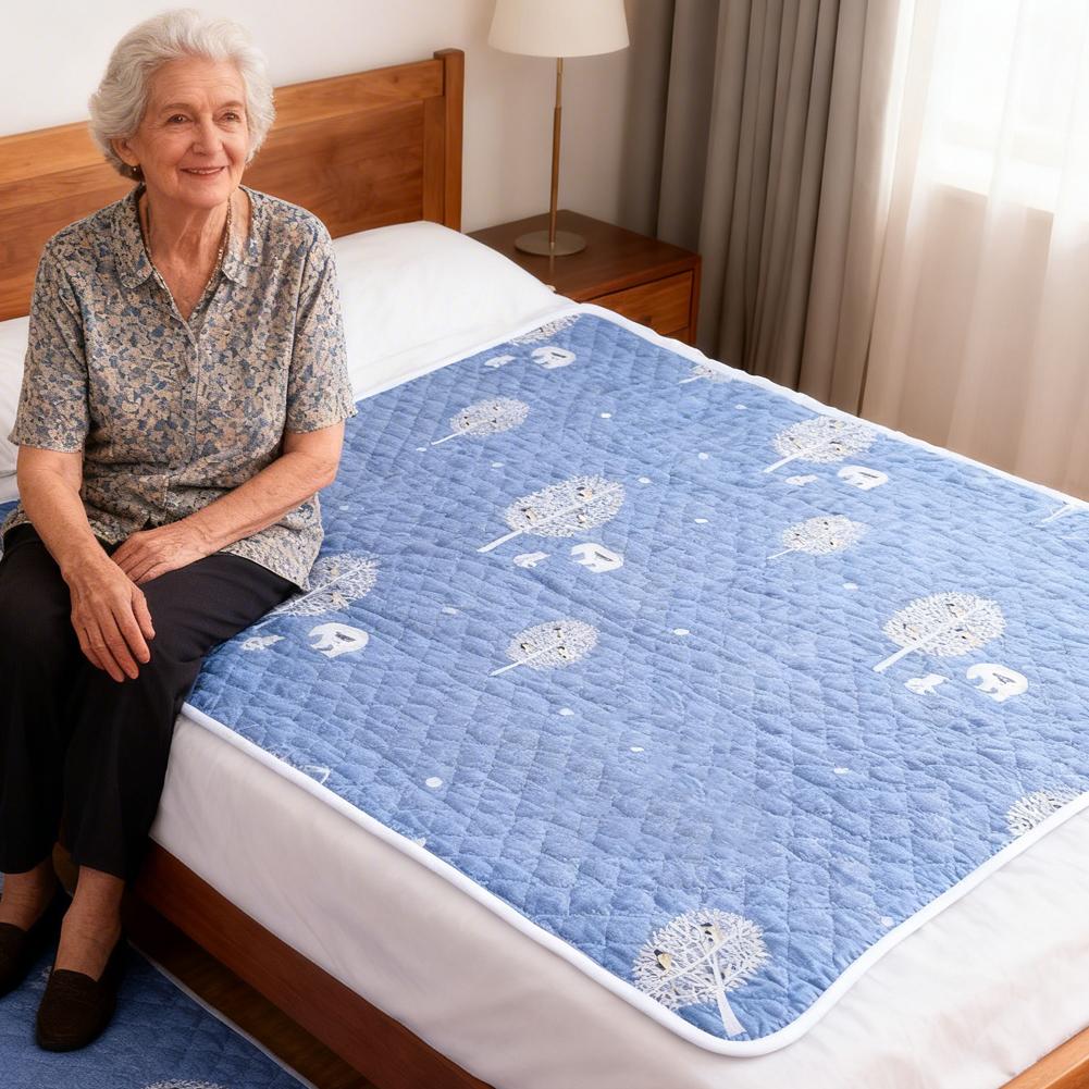 Changing Table Topper - Washable Waterproof Underpad Cotton Bed Pad