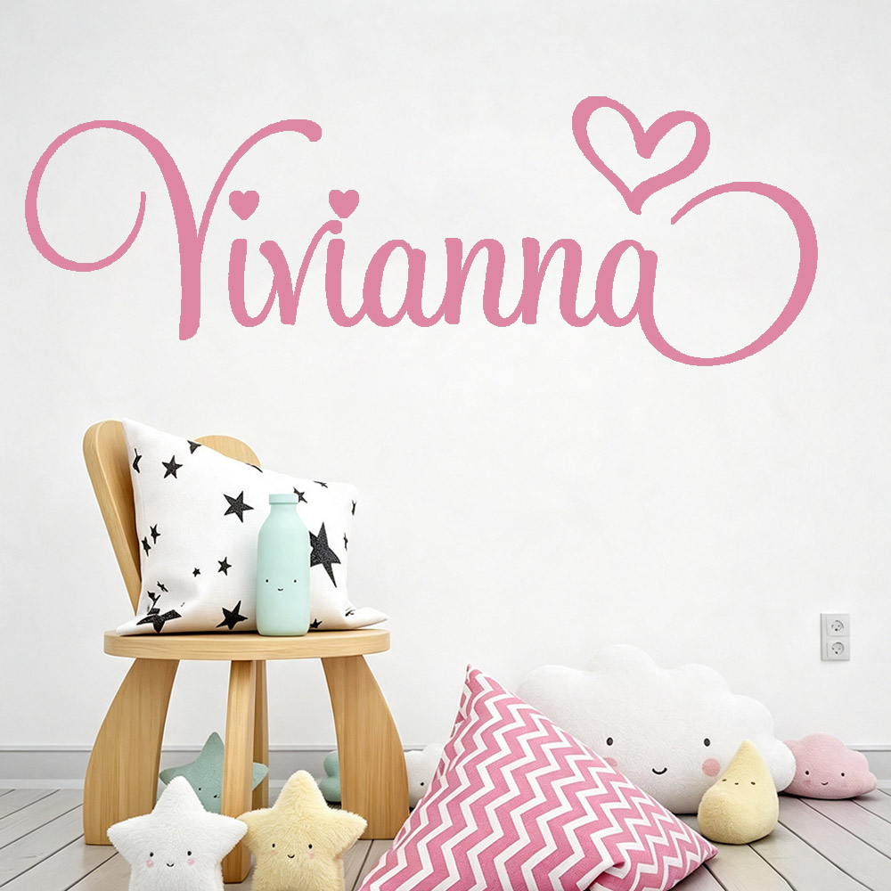 Baby Nursery Girl Room - Wall Stickers for Kids Rooms Personalised