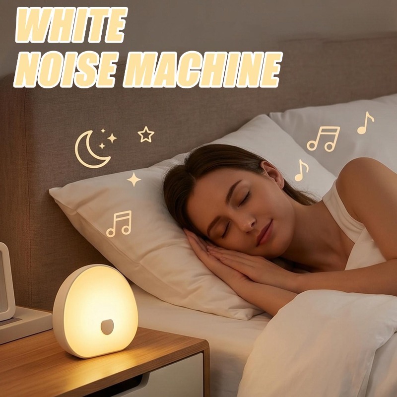 RGB Sleep White Noise Machine  - Baby Sound Machine White recension och pris
