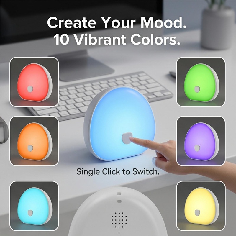 RGB Sleep White Noise Machine  - Baby Sound Machine White recension och pris