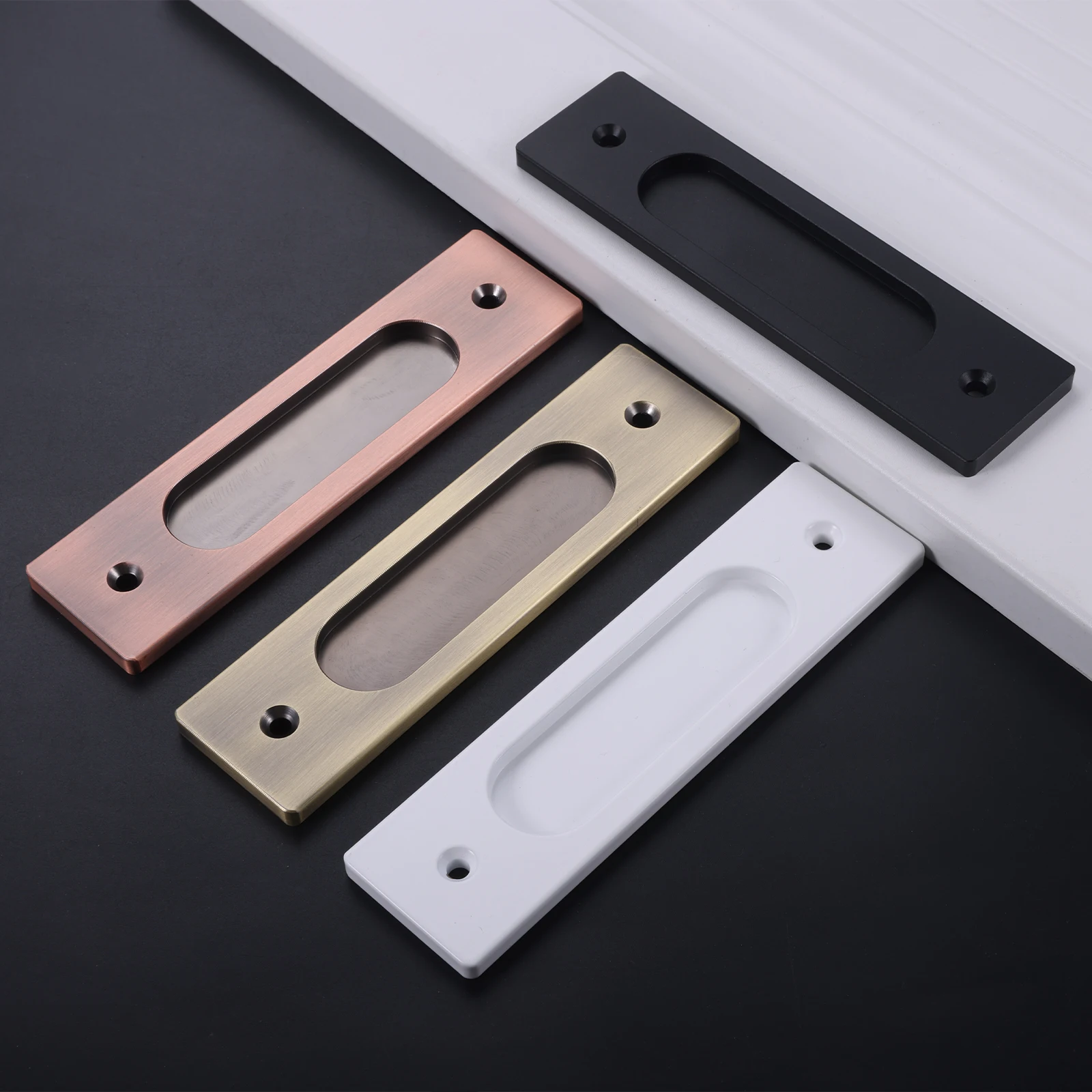 1pc Sliding Door Handle w/scre - Drawer Dresser White recension och pris