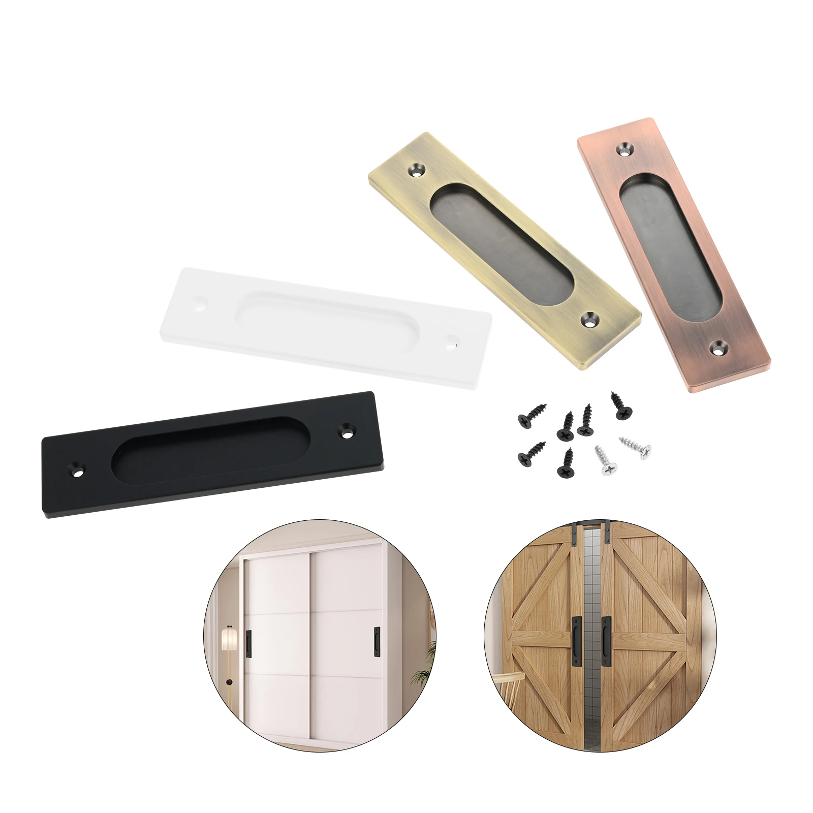 1pc Sliding Door Handle w/scre - Drawer Dresser White recension och pris
