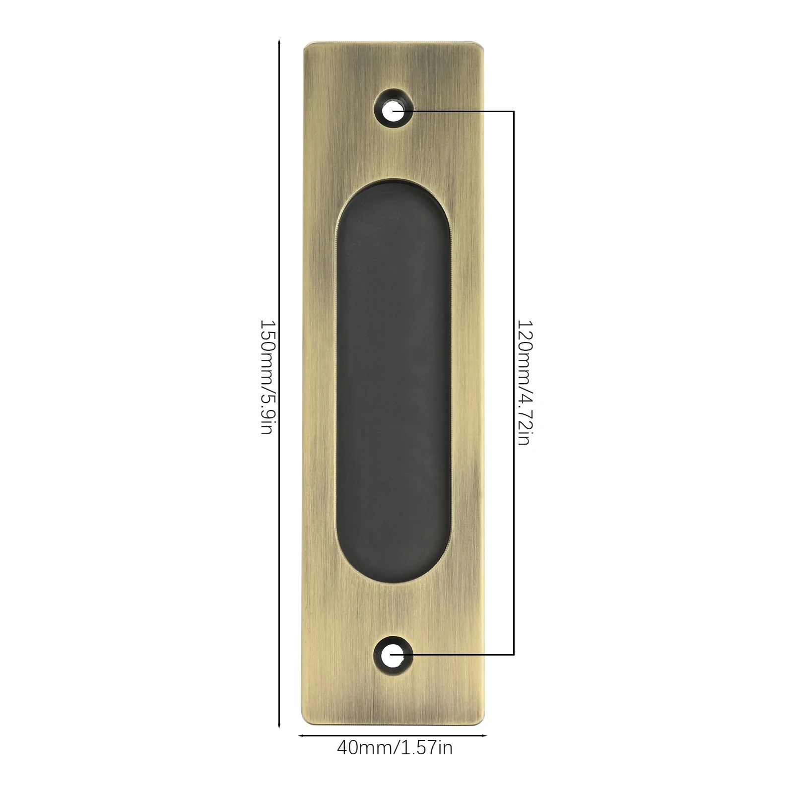 1pc Sliding Door Handle w/scre - Drawer Dresser White recension och pris