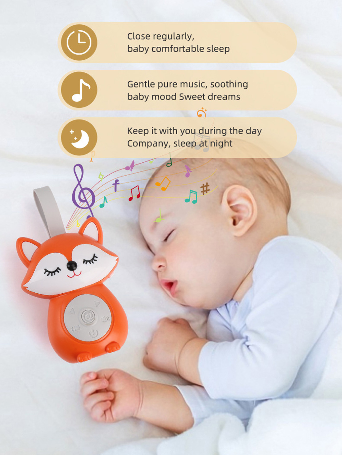 Baby White Noise & Lullaby Sou - Baby Sound Machine White recension och pris