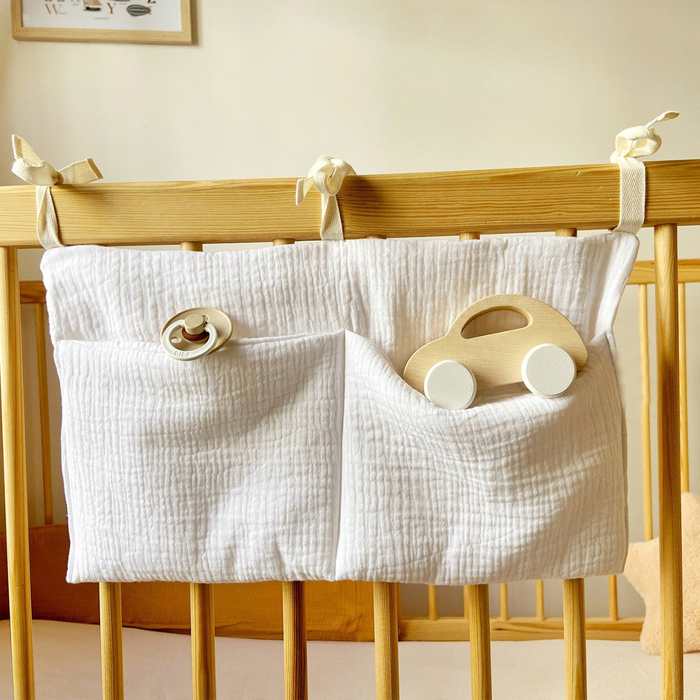 Muslin Baby Crib Organizer Cot - Baby Nursery Organization Ideas recension och pris