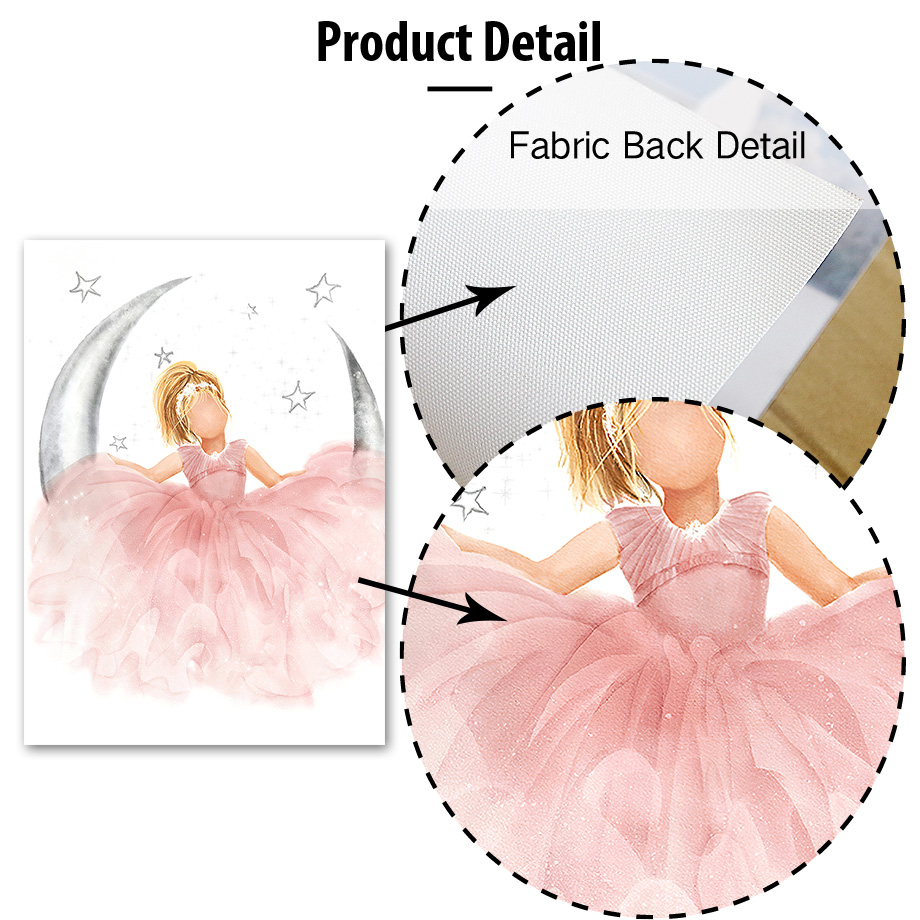 Pink Angel Girl Sun Moon Cloud - Baby Nursery Girl Room recension och pris