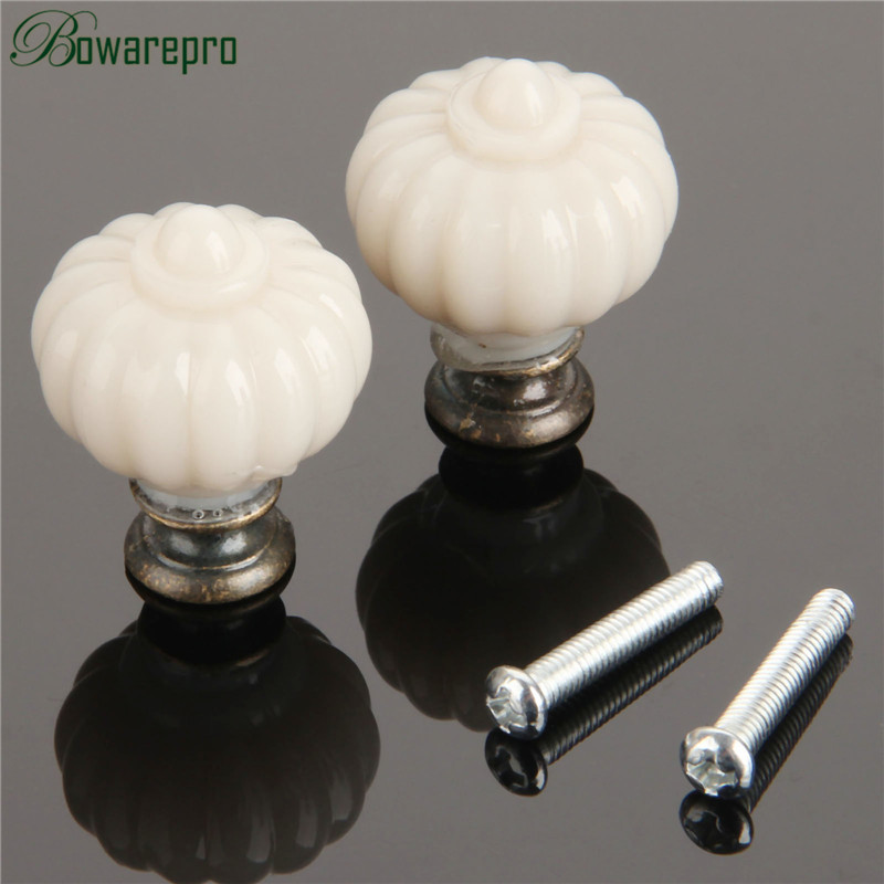 1Pc Acrylic Ivory White Pumpki - Drawer Dresser White recension och pris