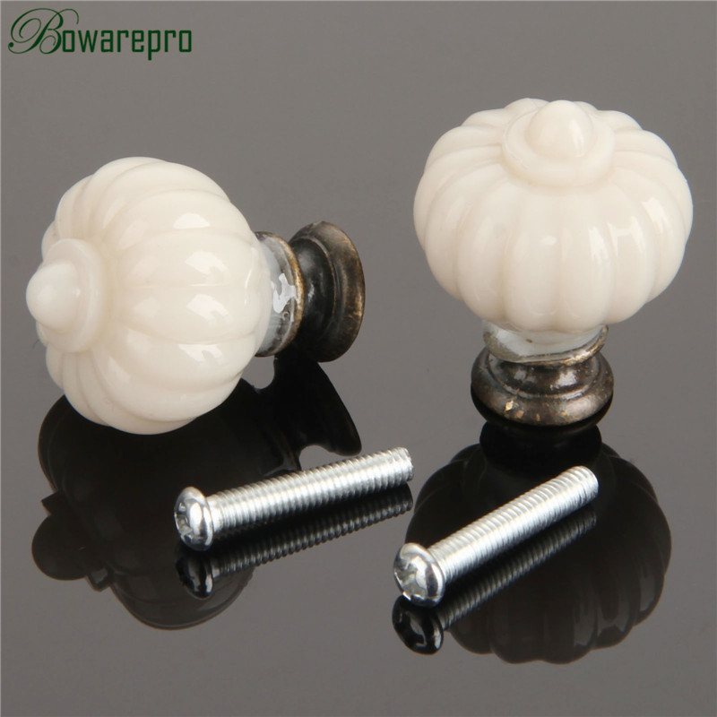 1Pc Acrylic Ivory White Pumpki - Drawer Dresser White recension och pris