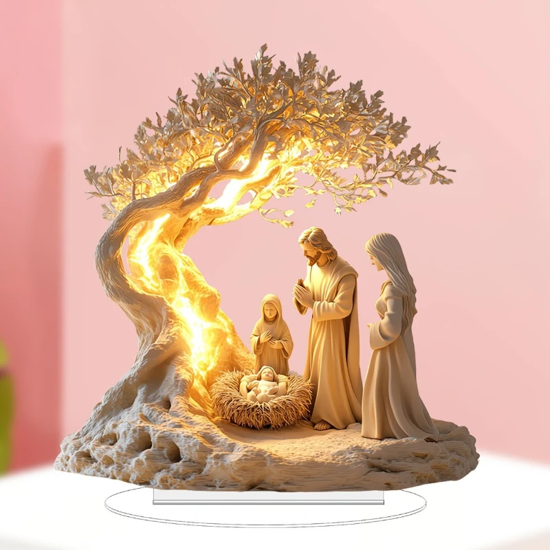 Acrylic Tree of Life Desk Deco - Baby Nursery Hanging Decor recension och pris