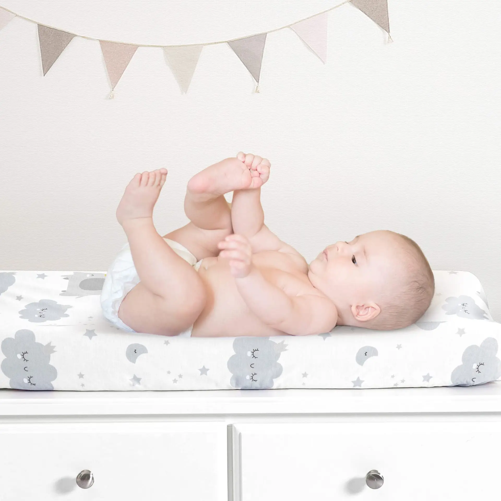 2Pc Baby Changing Pad Cover, S - Changing Table Topper recension och pris