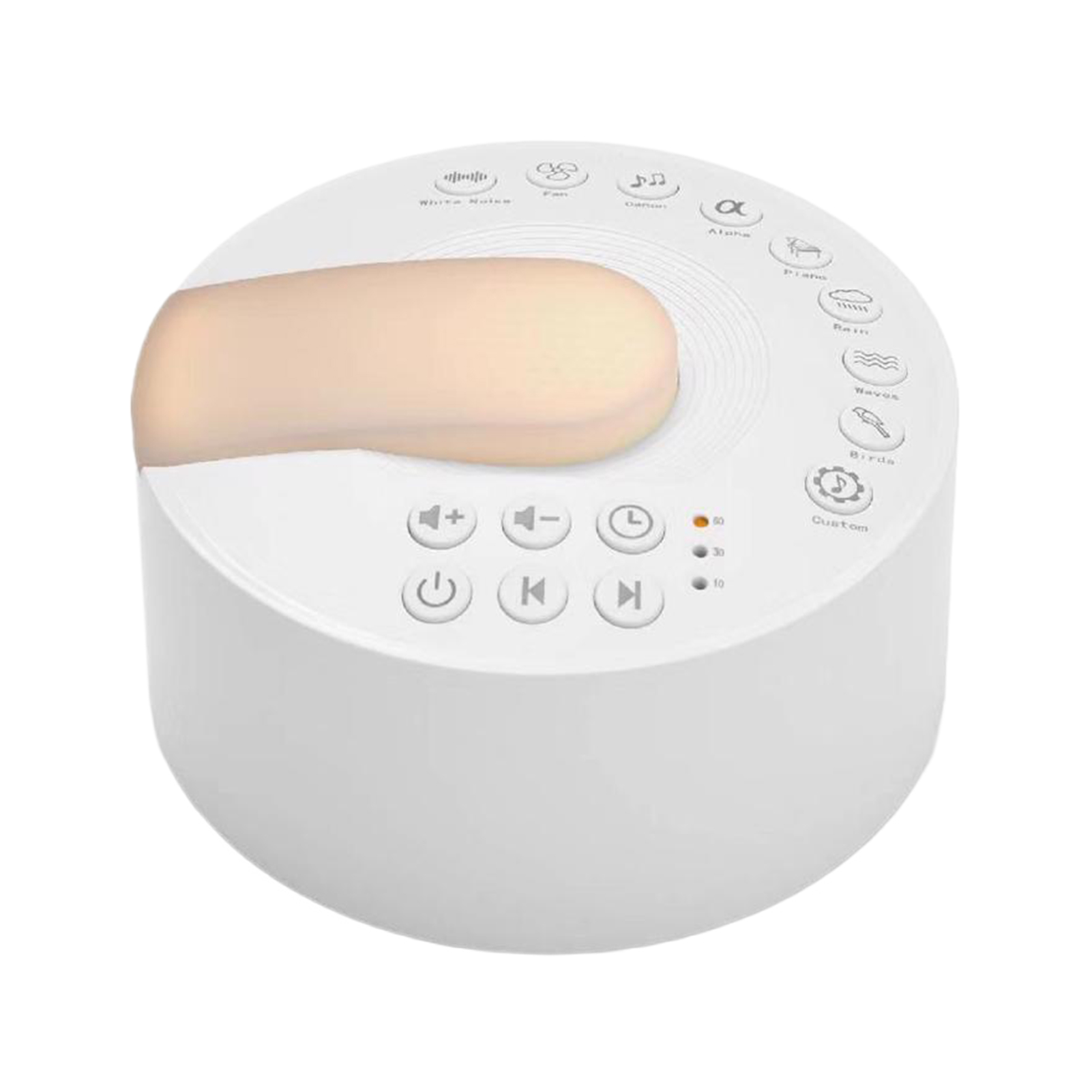 Rechargeable White Noise Machi - Baby Sound Machine White recension och pris