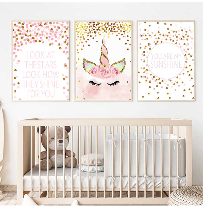 Decorative Picture Baby Girl B - Baby Nursery Quotes recension och pris