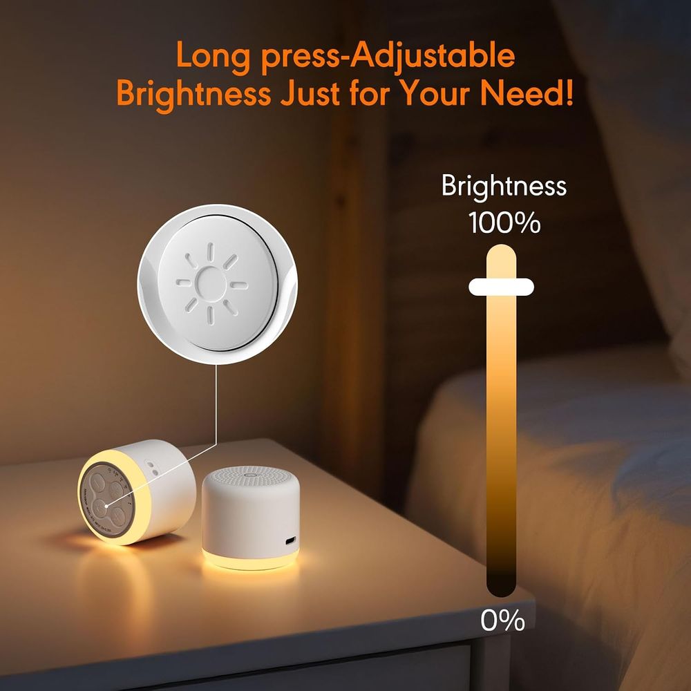 White Noise Machine with Night - Baby Sound Machine White recension och pris