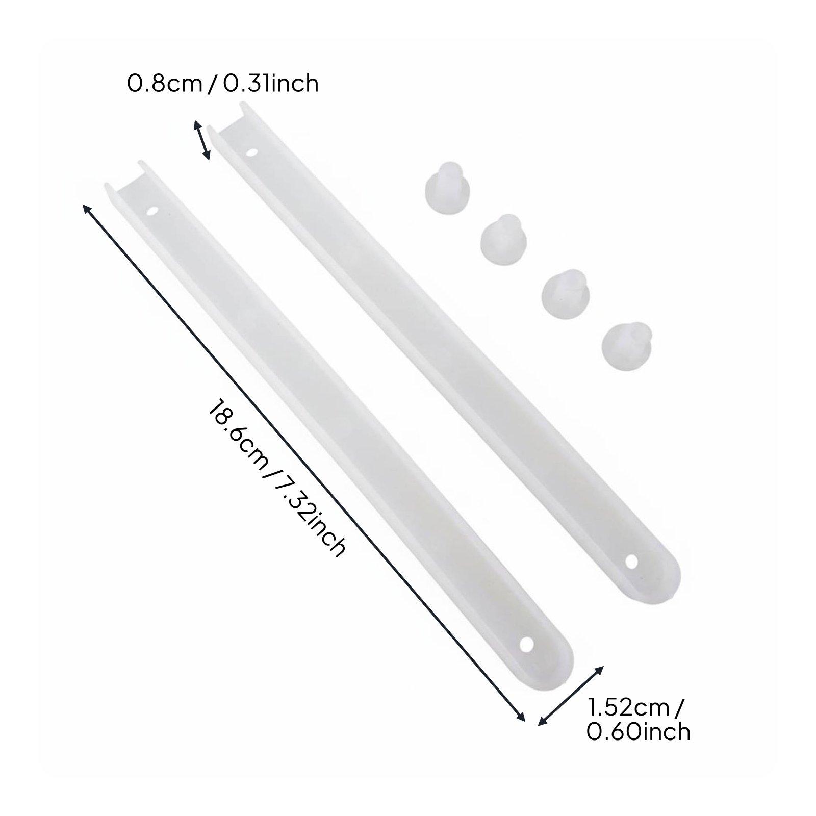 Drawer Slide Rail White 19x15m - Drawer Dresser White recension och pris