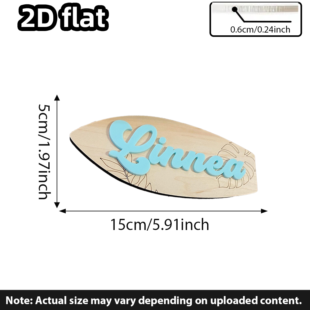 Surfboard Baby Name Signboard  - Baby Nursery Girl Room recension och pris