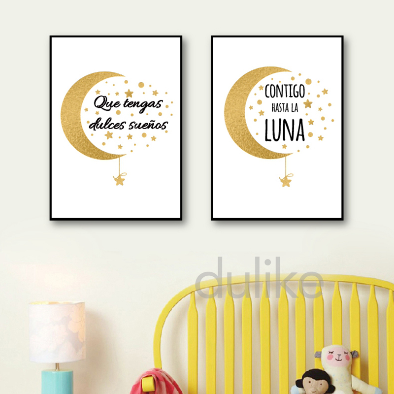 Spanish Kids Bedroom Art Decor - Baby Nursery Quotes recension och pris