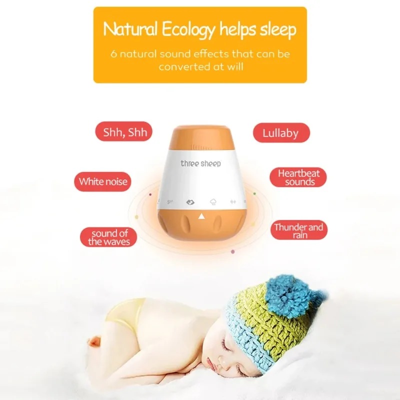 Baby White Noise Machine Smart - Baby Sound Machine White recension och pris