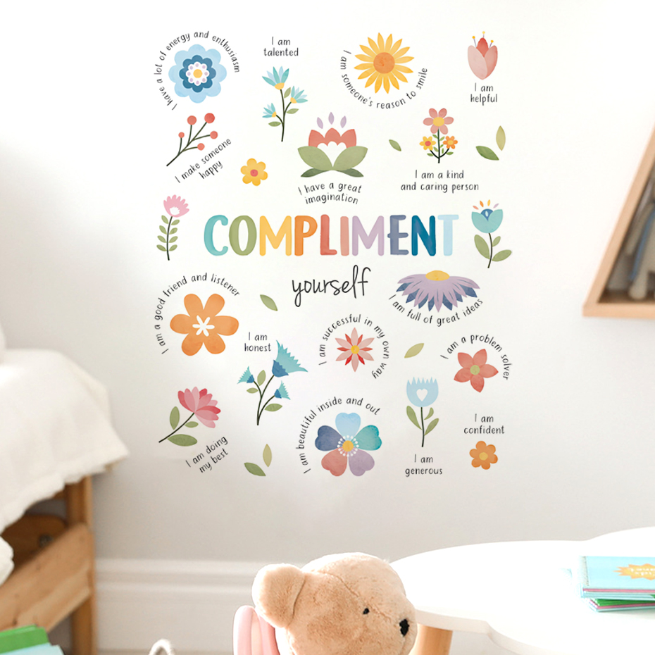 English colorful inspirational - Baby Nursery Quotes recension och pris