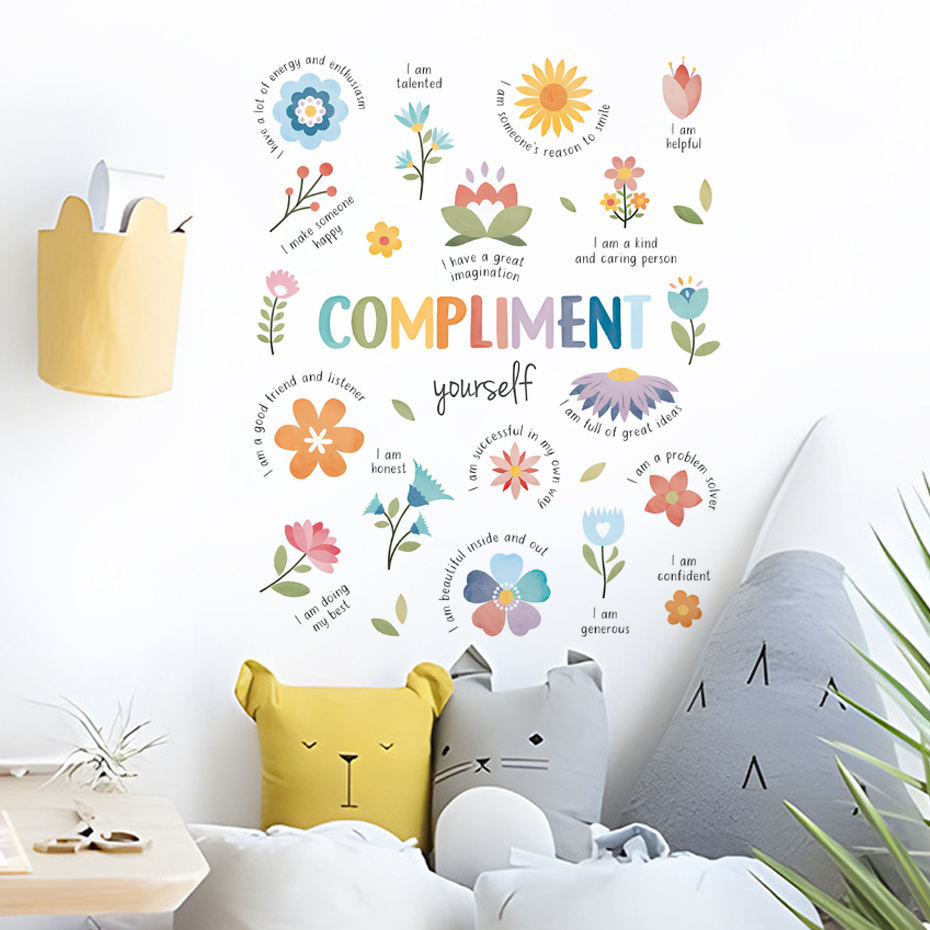 English colorful inspirational - Baby Nursery Quotes recension och pris