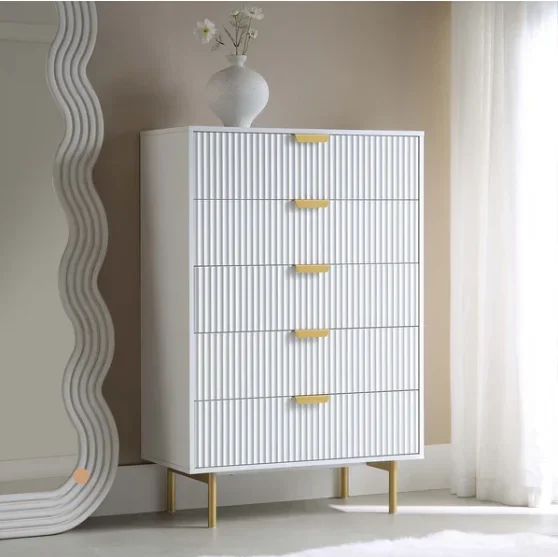 A Modern Style Large Storage S - Drawer Dresser White recension och pris