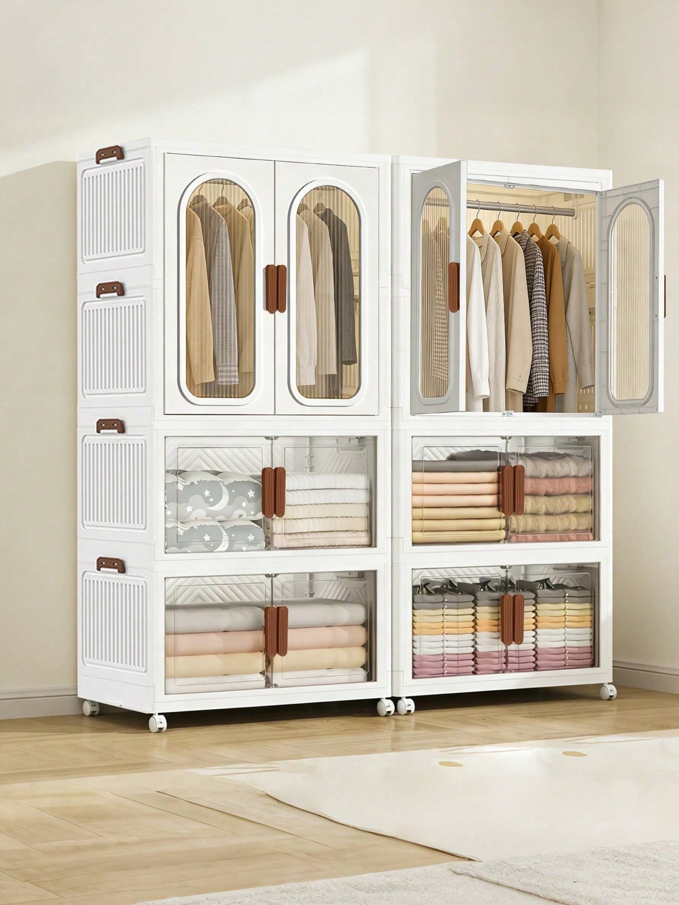70cm 27.55 Inch Large Foldable - Drawer Dresser White recension och pris