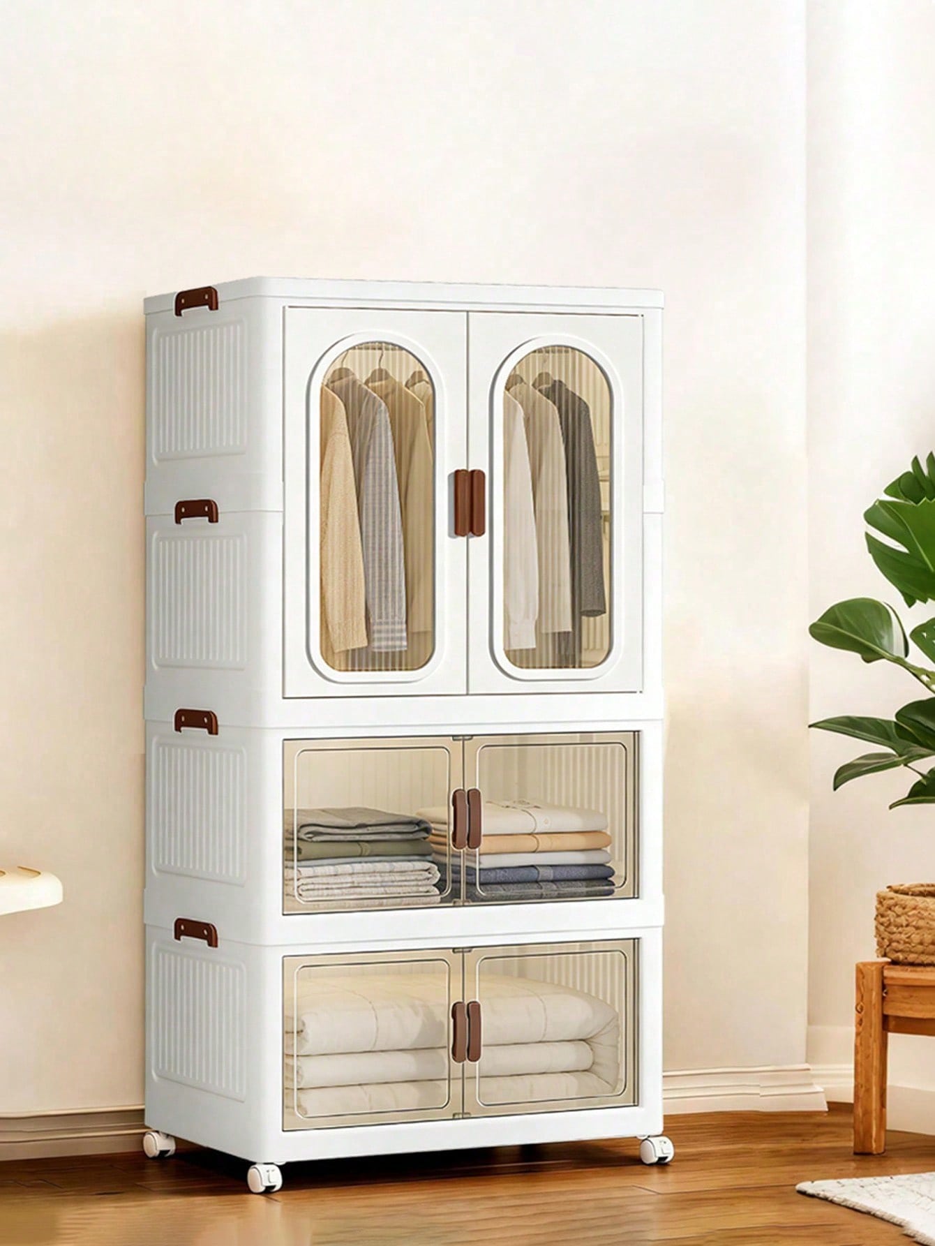 70cm 27.55 Inch Large Foldable - Drawer Dresser White recension och pris