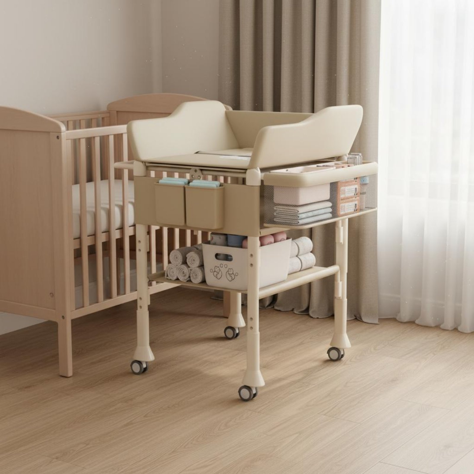 Baby Bath Changing Table Combo - Baby Nursery Furniture recension och pris
