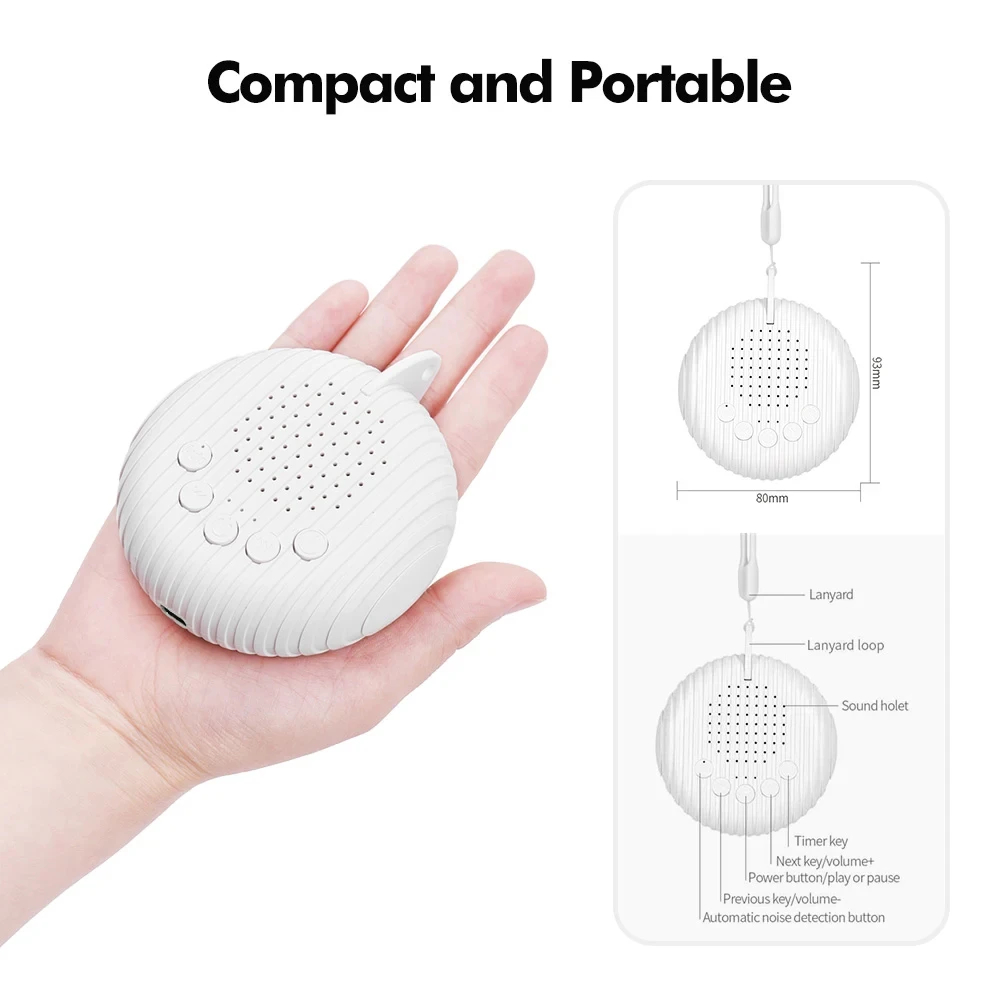 New White Noise Sound Machine  - Baby Sound Machine White recension och pris