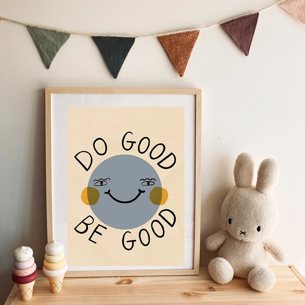 1PC Frameless Funny Cartoon Ra - Baby Nursery Quotes recension och pris