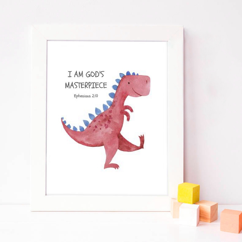Kid's Bible Verse Quote Prints - Baby Nursery Quotes recension och pris