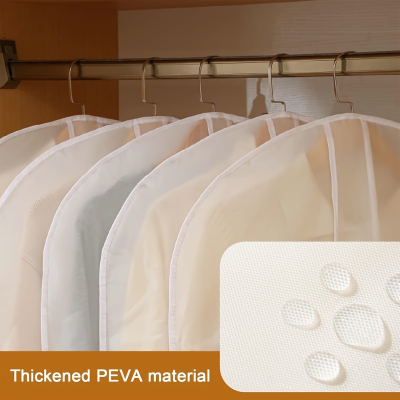 White PVC Garment Covers Trans - Drawer Dresser White recension och pris