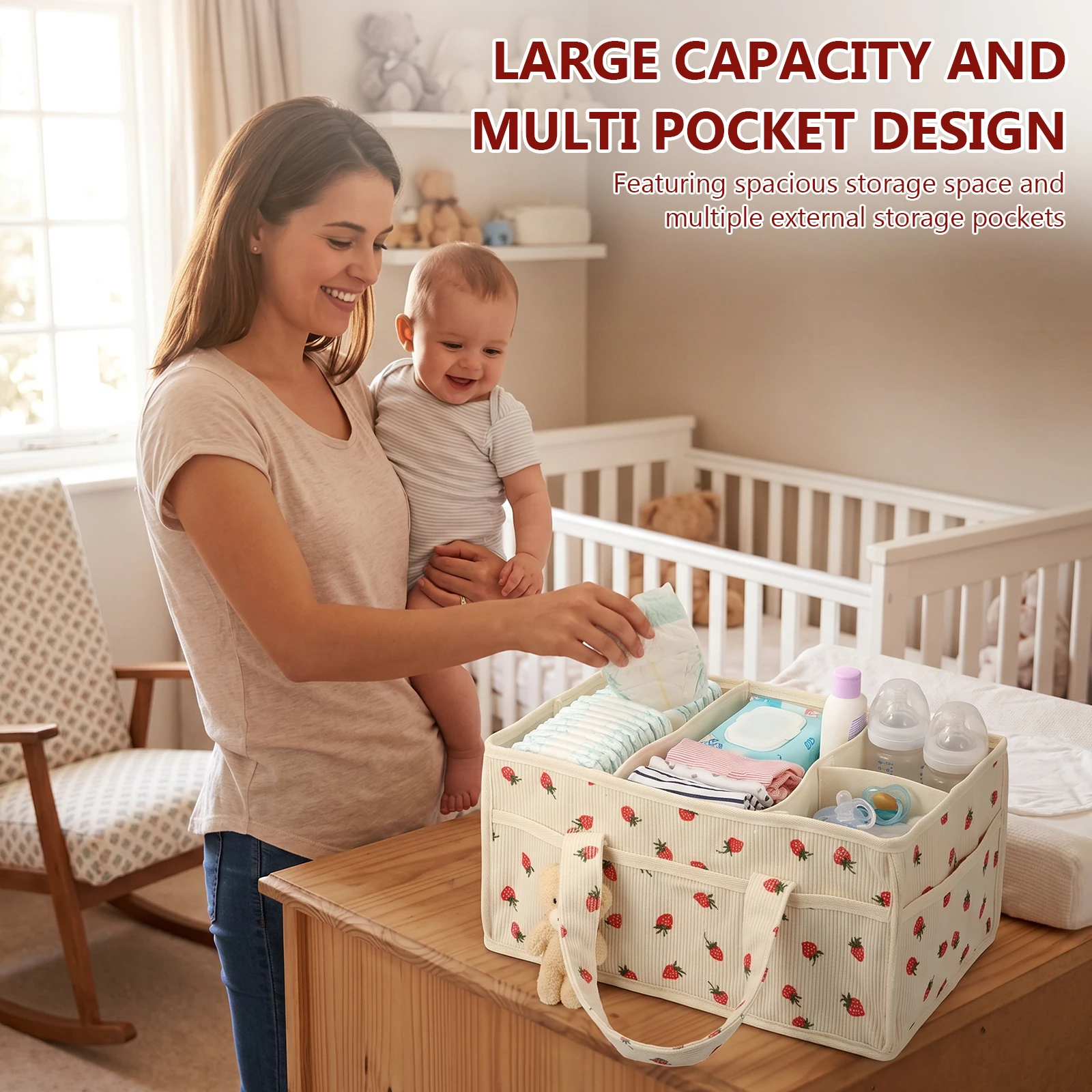 Baby Nappy Wipe Basket Organiz - Baby Nursery Organization Ideas recension och pris