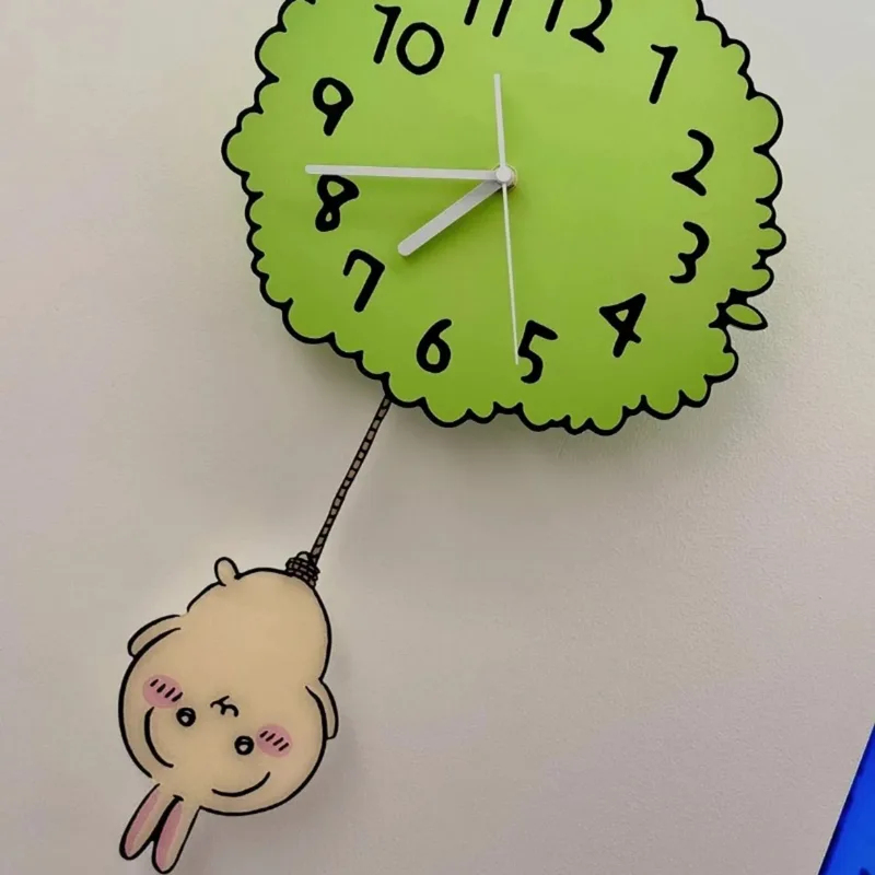 Cute Chiikawa Pendulum Wall Cl - Baby Nursery Hanging Decor recension och pris