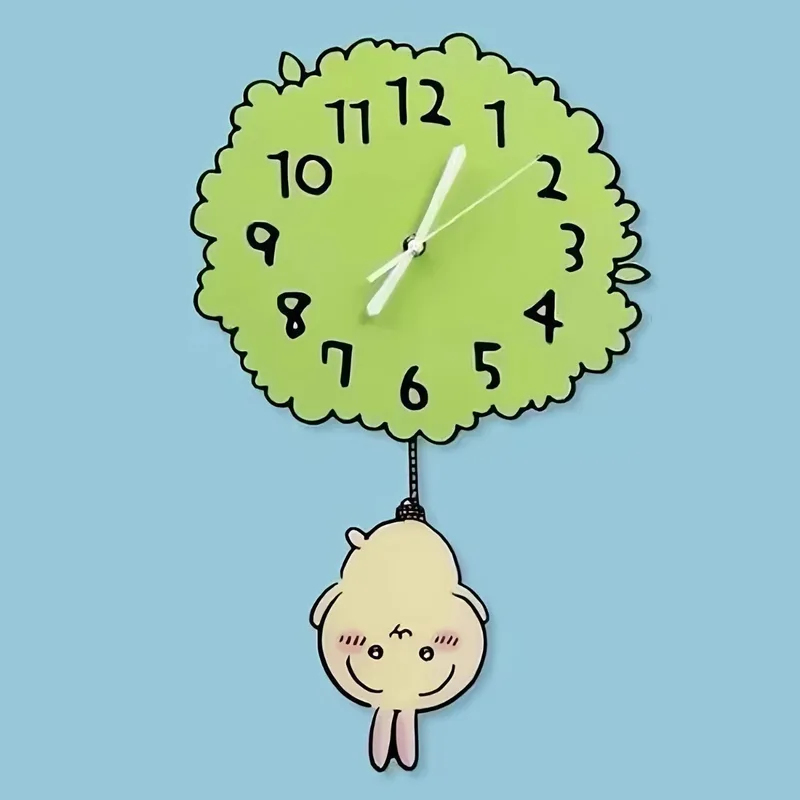Cute Chiikawa Pendulum Wall Cl - Baby Nursery Hanging Decor recension och pris