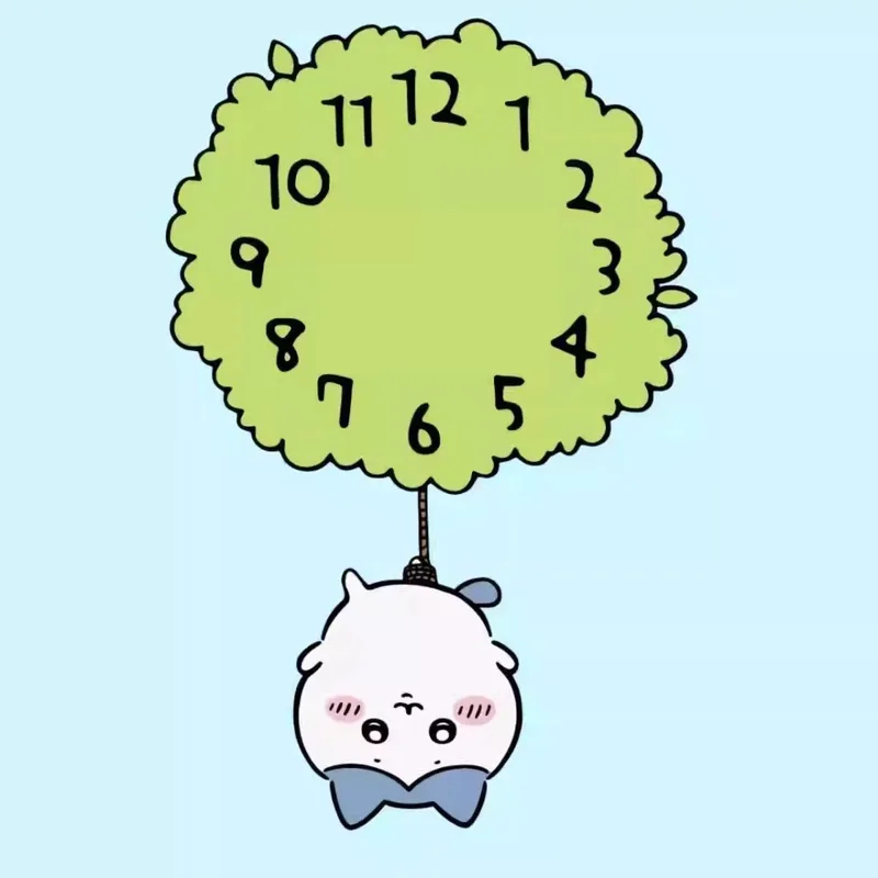 Cute Chiikawa Pendulum Wall Cl - Baby Nursery Hanging Decor recension och pris