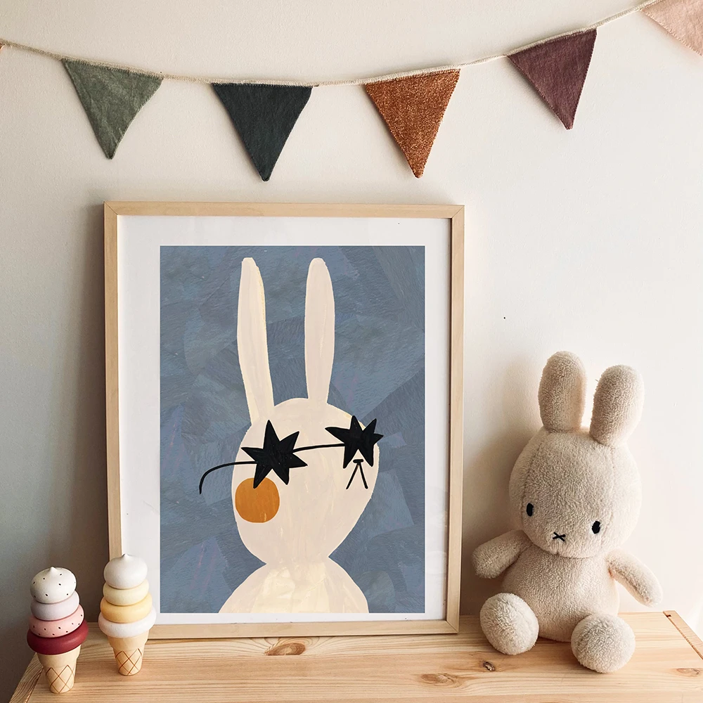 1PC Frameless  Funny Cartoon R - Baby Nursery Quotes recension och pris