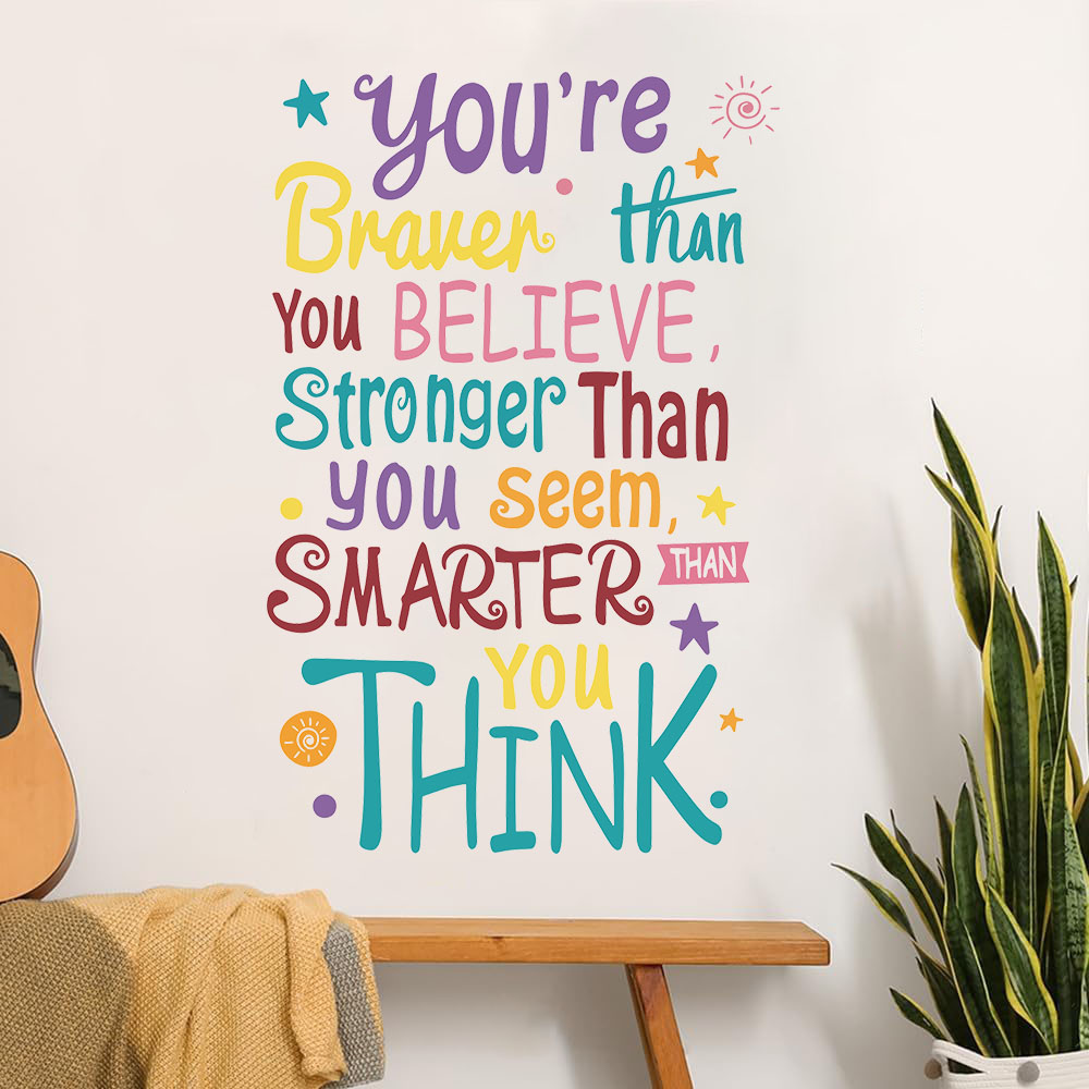 You Are Brave Smart Stronger S - Baby Nursery Quotes recension och pris