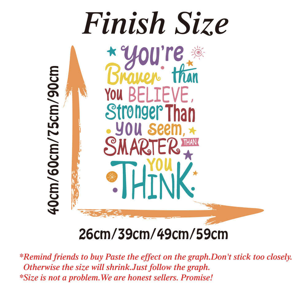 You Are Brave Smart Stronger S - Baby Nursery Quotes recension och pris