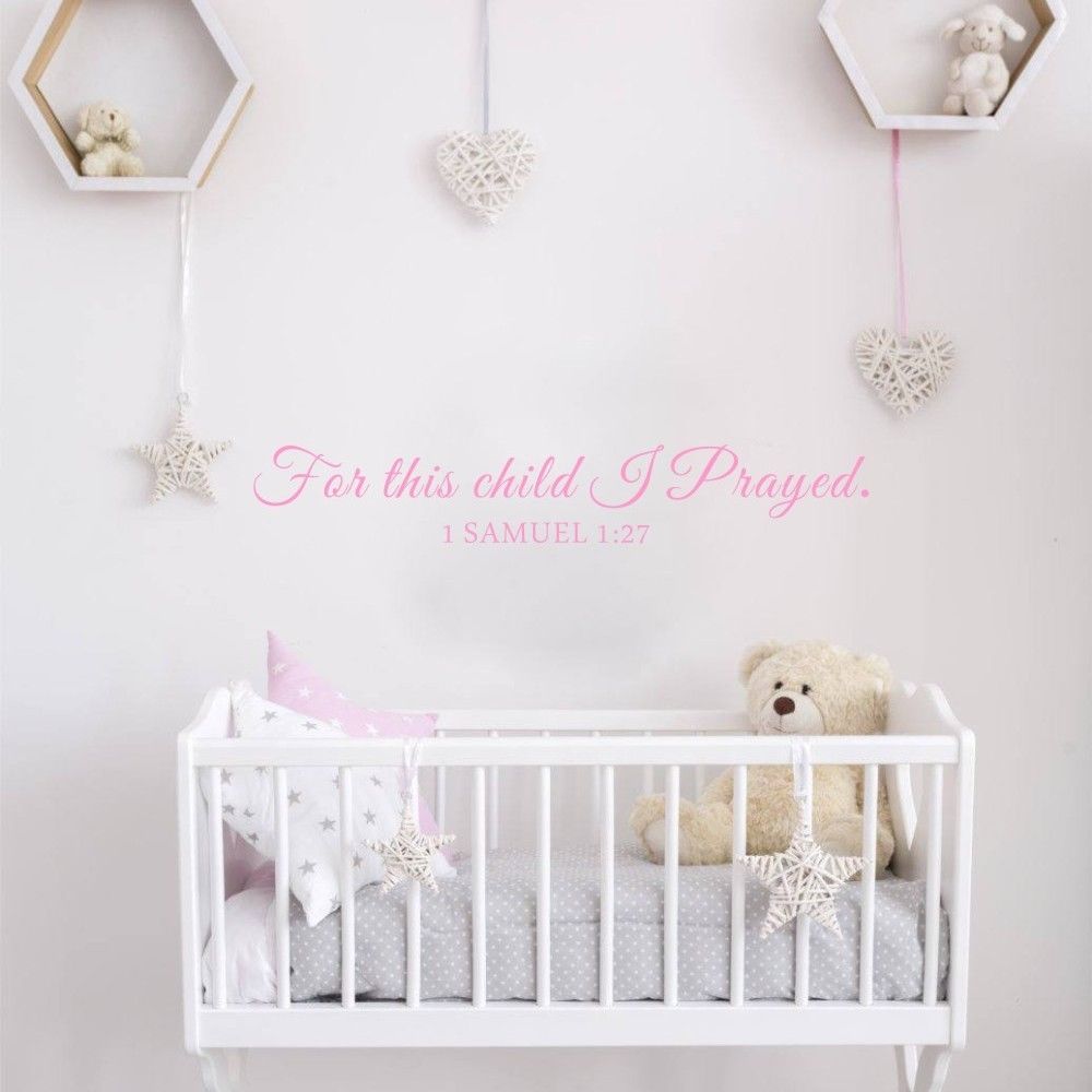 For This Child I Pray Samuel Q - Baby Nursery Quotes recension och pris