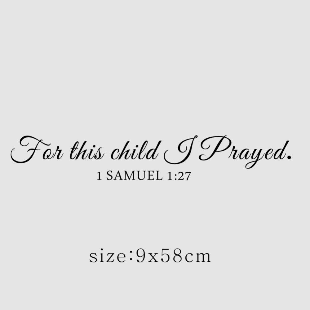 For This Child I Pray Samuel Q - Baby Nursery Quotes recension och pris