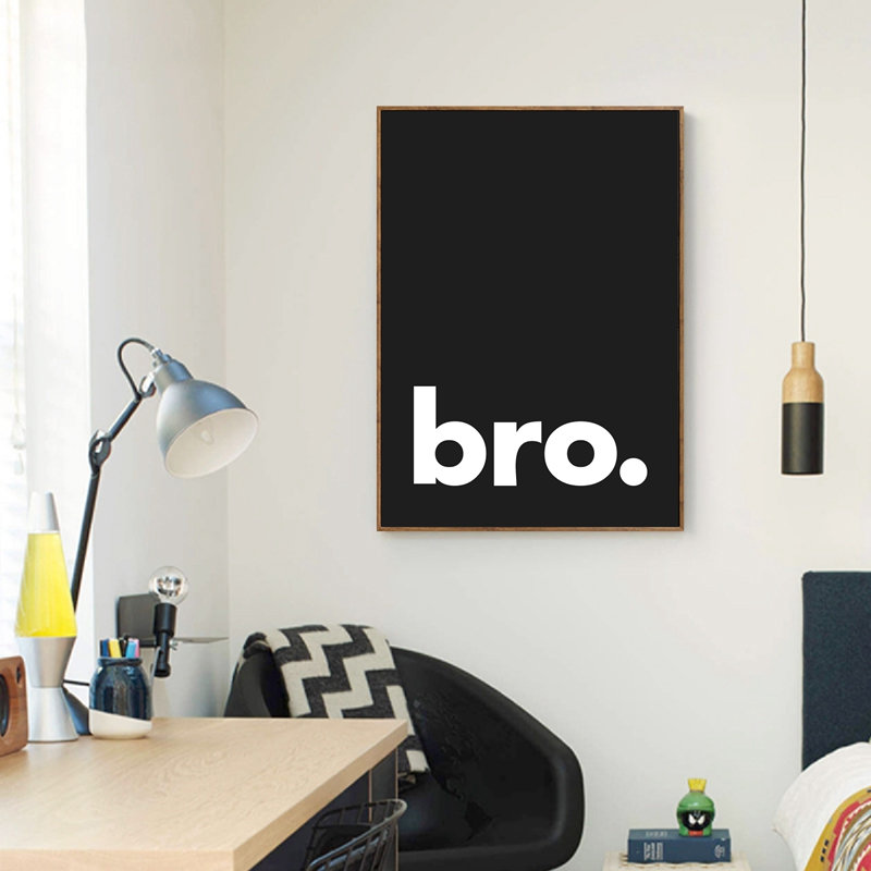 Bro. Print Minimalist Typograp - Baby Nursery Quotes recension och pris