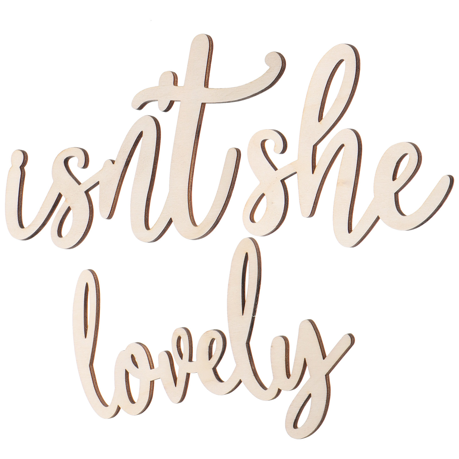 Wood Sign Wooden Wall Sticker  - Baby Nursery Girl Room recension och pris