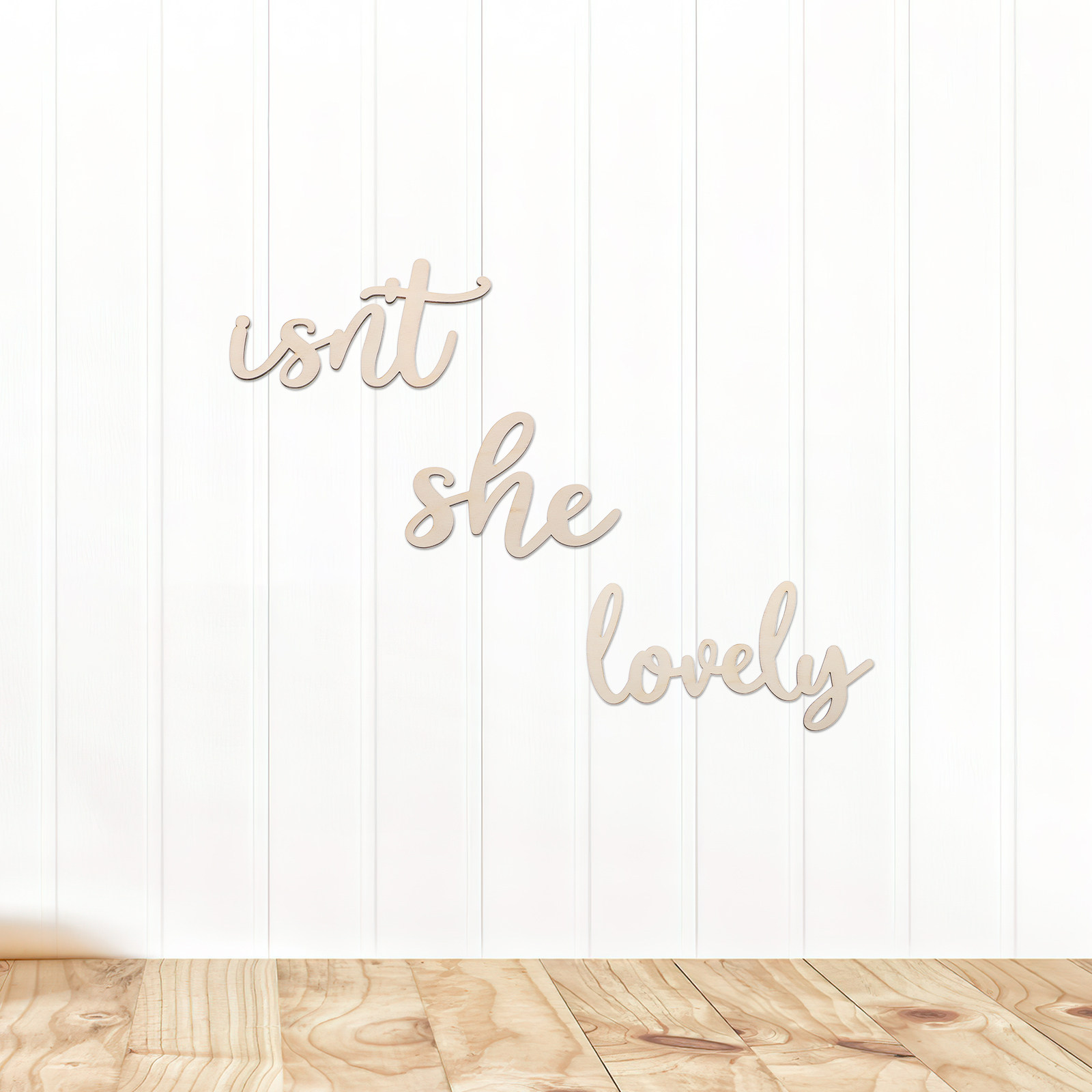Wood Sign Wooden Wall Sticker  - Baby Nursery Girl Room recension och pris