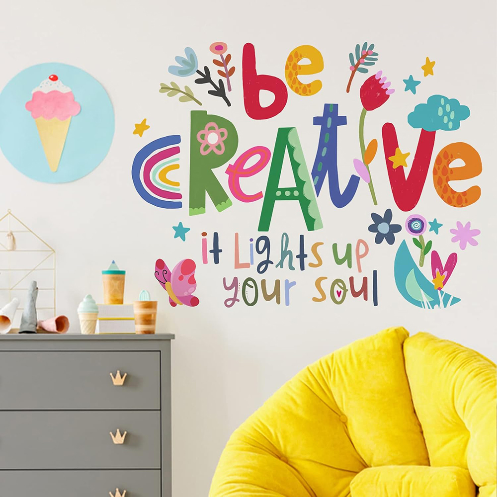 Be Creative Inspirational Quot - Baby Nursery Quotes recension och pris