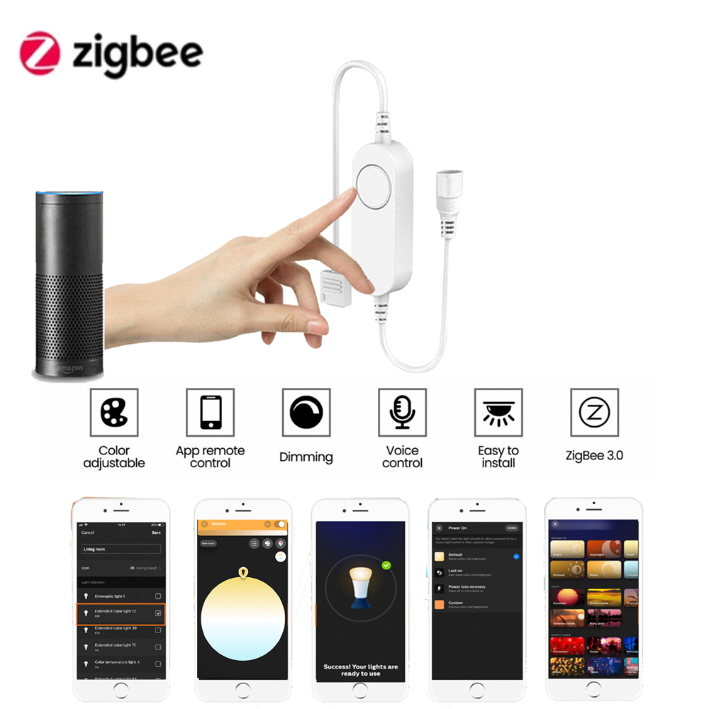 Zigbee 3.0 Round Dual White LE - Drawer Dresser White recension och pris