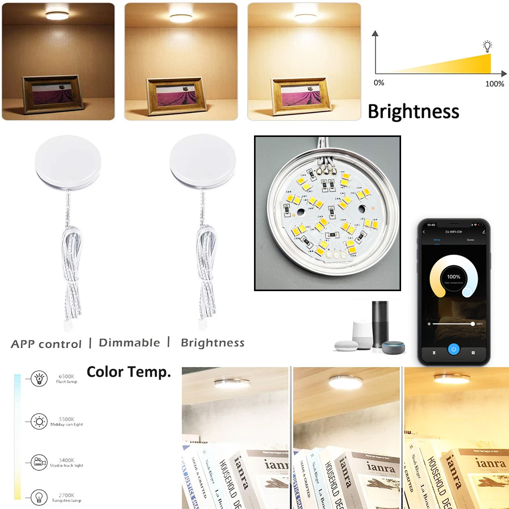Zigbee 3.0 Round Dual White LE - Drawer Dresser White recension och pris