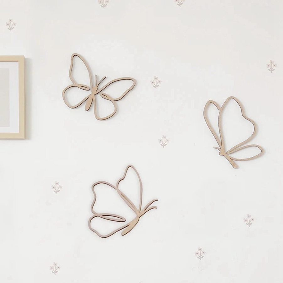Wooden Butterflies Sign, Woode - Baby Nursery Products recension och pris