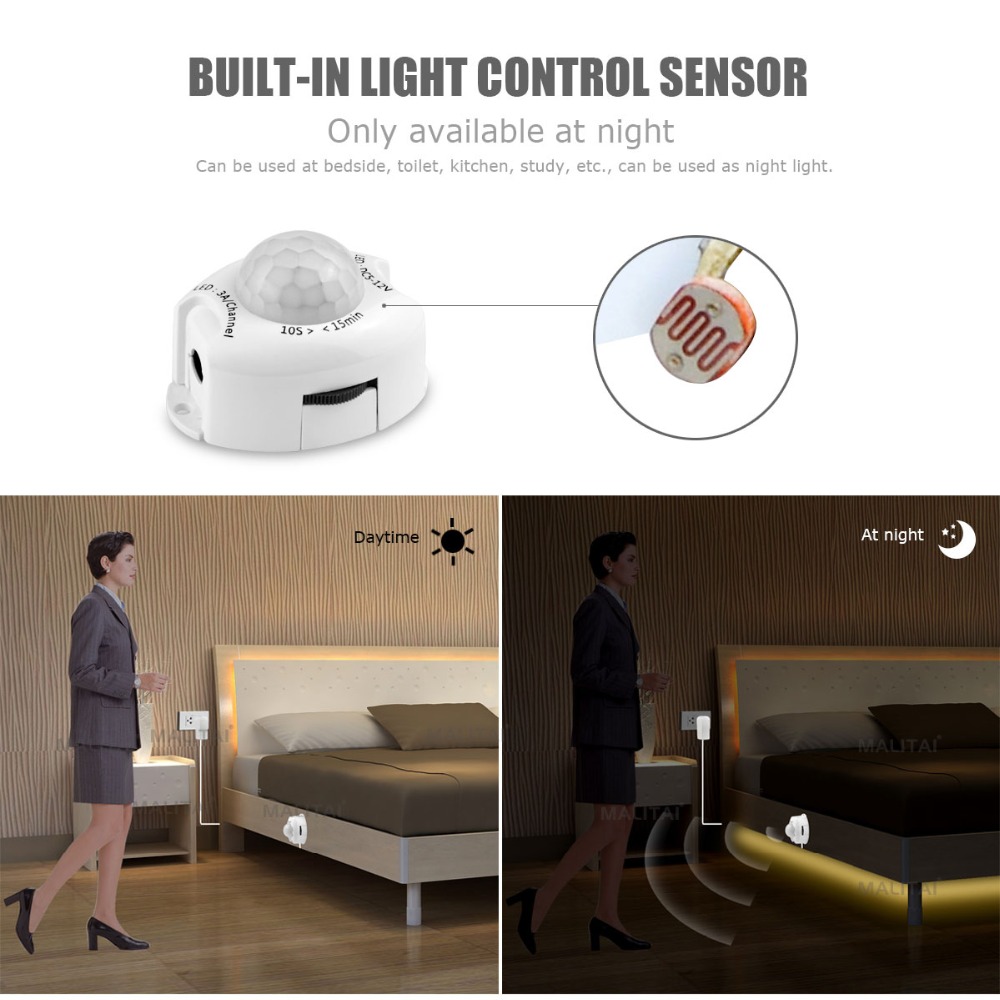 Wireless PIR Motion Sensor LED - Drawer Dresser White recension och pris